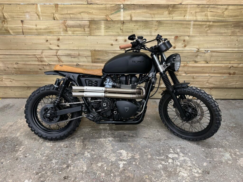 Triumph Bonneville T100 Scramble Cafe Racer T100 895cc BIG SPECIAL BUILD